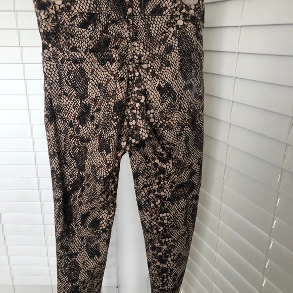 Skinny Snake Print Jeans - Picture 2 of 4